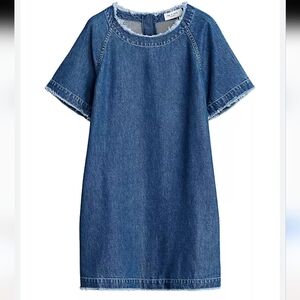 rag & bone Blue Denim Mini Dress